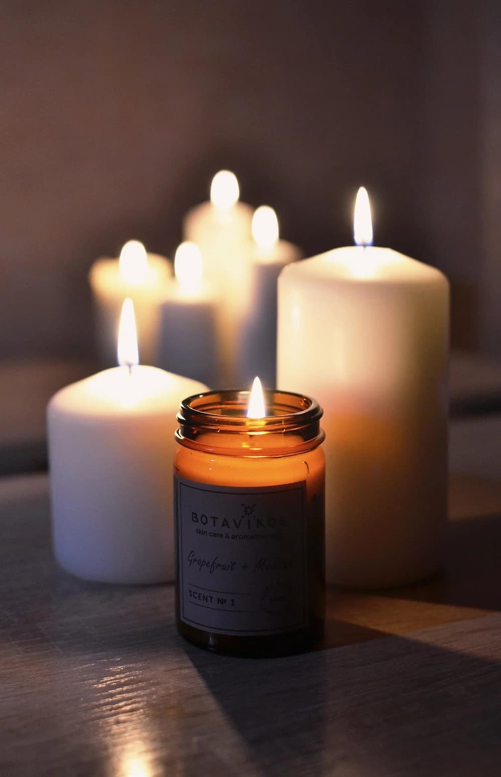 Ambiance de relaxation au cabinet — bougies et sérénité, Petite Source Shao Yang à Lyon